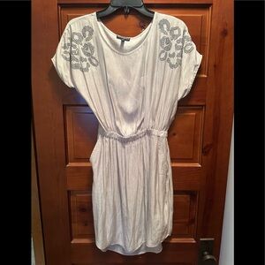 Silky short flowy dress